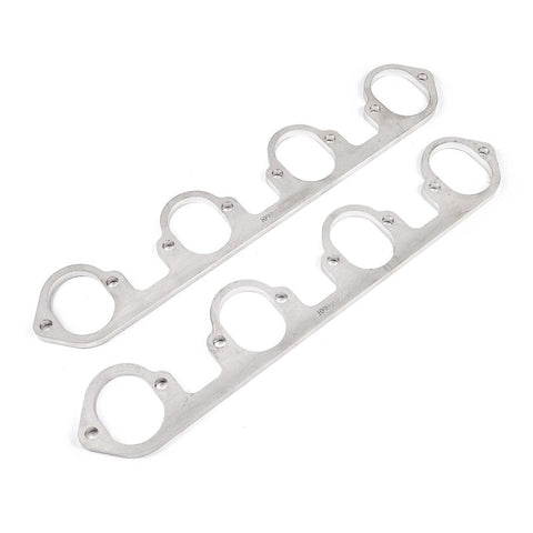 Stainless Works Big Block Ford Flat Tall Oval Port Header 304SS Exhaust Flanges 2-1/4in Primaries - HFBBF1225