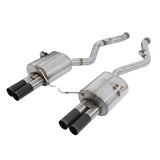 Dinan 08-13 BMW M3 (E92/E93) Free Flow Axleback Exhaust System - Black Tips - D660-0027