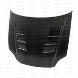 Seibon 99-00 Honda Civic (EM1/EJ6/7/8/EK9) TS-Style Carbon Fiber Hood - HD9900HDCV-TS