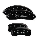 MGP 4 Caliper Covers Engraved Front & Rear MGP Black finish silver ch - 34011SMGPBK