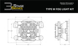 Diode Dynamics SS3 Sport Type M Kit ABL - Yellow SAE Fog - DD7045