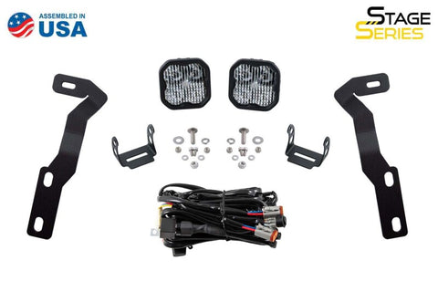 Diode Dynamics 16-21 Toyota Tacoma Sport SS3 LED Ditch Light Kit - Yellow Combo - DD6373