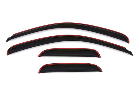 AVS 07-13 Chevy Silverado 1500 Ext. Cab Ventvisor Front & Rear Window Deflectors 4pc - Smoke - 194040