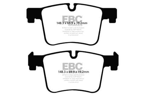 EBC 11+ BMW X3 2.0 Turbo (F25) Redstuff Front Brake Pads - DP32105C