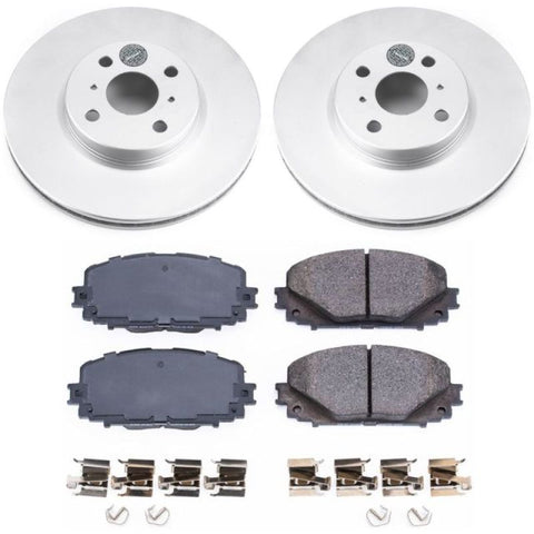 Power Stop 12-18 Toyota Yaris Front Z17 Evolution Geomet Coated Brake Kit - CRK6104