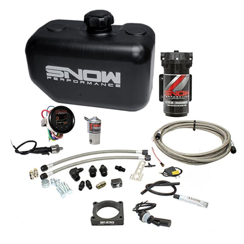 Snow Performance 08-15 Evo Stg 2 Boost Cooler Water Injection Kit w/SS Braid Line & 4AN Fittings - SNO-2120-BRD
