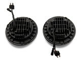 Raxiom 97-18 Jeep Wrangler TJ/JK Axial 7-Inch LED Headlights w/RGB Halo- Blk Hsng (Clear Lens) - J142665