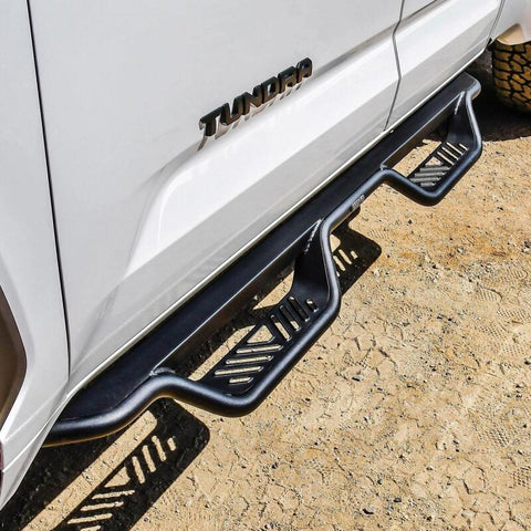 Westin 2022+ Toyota Tundra Double Cab Outlaw Nerf Step Bars - Textured Black - 20-14225