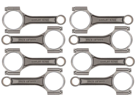 Manley SB Chevy Sportsmaster Steel Connecting Rods I-Beam 5.7in Length - Set of 8 - 14101-8