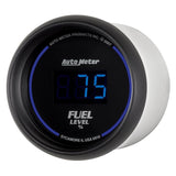 Autometer Cobalt Digital 52.4mm Black Programmable Empty-Full Range Fuel Level Gauge - 6910