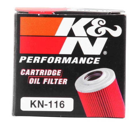 K&N Honda/Husqvarna 1.625in OD x .438in ID x 1.406in H Oil Filter - KN-116