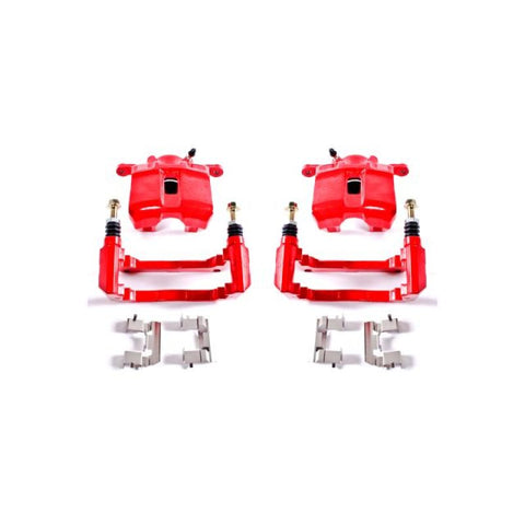 Power Stop 01-03 Acura CL Front Red Calipers w/Brackets - Pair - S2584