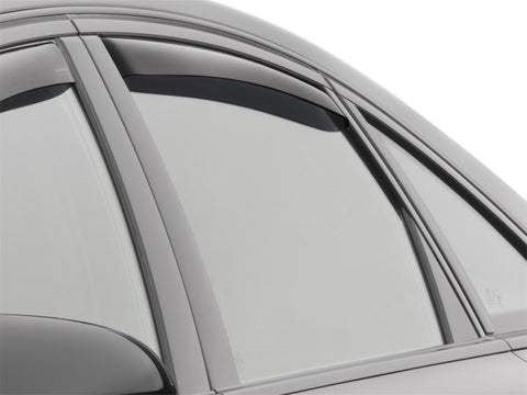 WeatherTech 12-18 Audi A6 / S6 Rear Side Window Deflectors - Dark Smoke - 81703
