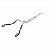MagnaFlow SYS Cat-Back 2017 Ford F-150 Raptor 3.5L Dual Black Coated 3in Tips - 19350