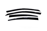 AVS 07-11 Lexus ES350 Ventvisor Low Profile Deflectors 4pc - Smoke w/Chrome Trim - 794012