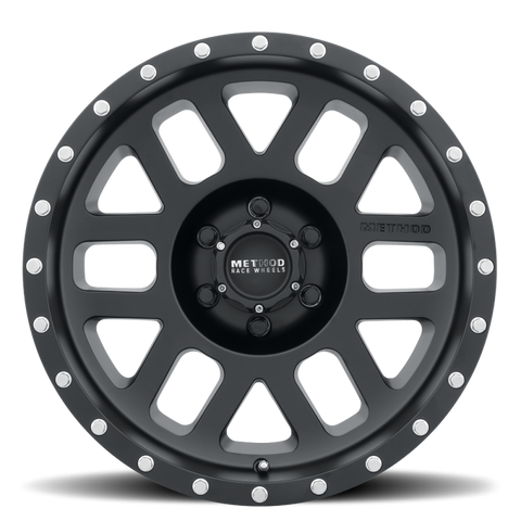 Method MR306 Mesh 17x8.5 0mm Offset 6x5.5 108mm CB Matte Black Wheel - MR30678560500