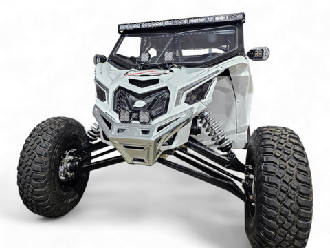 Elektric Offroad 2017+ Can Am X3 Maverick Billet Front Winch Bumper Anodized Clear - FWB210036
