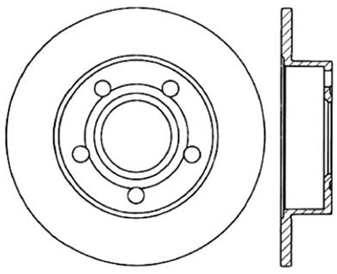StopTech 96-01 Audi A4 Quattro / 12/98-05 VW Passat Right Rear Drilled Rotor - 128.33047R