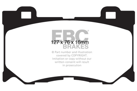 EBC 08-15 Infiniti G37 3.7 Greenstuff Front Brake Pads - DP21823