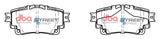 DBA 20-22 Toyota Corolla Hatchback Rear Street Series Brake Pads - DB15044SS