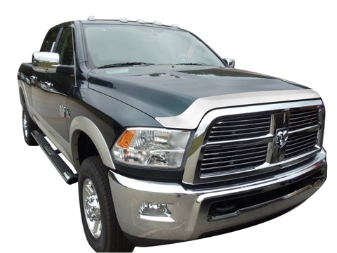 AVS 10-18 Dodge RAM 2500 Aeroskin Low Profile Hood Shield - Chrome - 622051