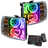 Oracle 07-13 Chevrolet Silverado SMD HL - Round Style - ColorSHIFT w/ 2.0 Controller - 7007-333