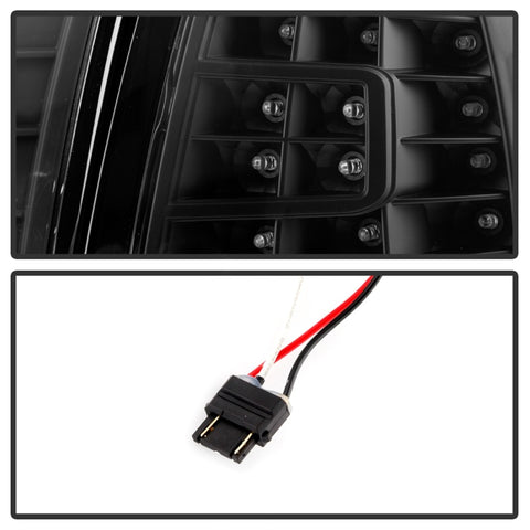 xTune Ford F150 97-03 Crystal Headlights w/ Clear LED Corners Black HD-ON-FF15097-LED-SET-BK - 5014184