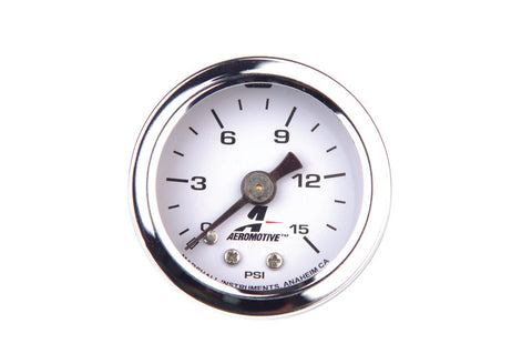 Aeromotive 0-15 PSI Fuel Pressure Gauge - 15632