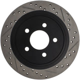 StopTech 05-10 Ford Mustang Slotted & Drilled Left Rear Rotor - 127.61087L