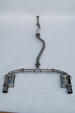 Invidia 2022+ Honda Civic Si (1.5T) 70mm Q300 Cat Back Exhaust - Rolled SS Tips - HS22HS4QD1RSL