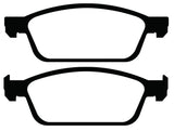 EBC 13+ Ford Escape 1.6 Turbo 4WD Yellowstuff Front Brake Pads - DP43008R