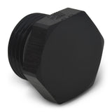 Russell Performance -6 AN Straight Thread Plug (Black) - 660273