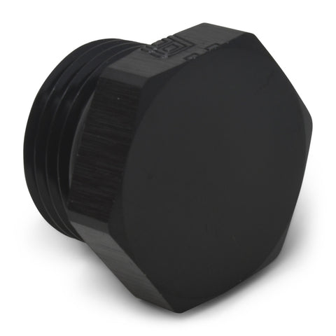 Russell Performance -6 AN Straight Thread Plug (Black) - 660273
