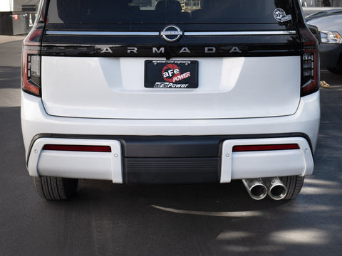 aFe Vulcan Series 3in Stnless Steel Cat-Back Exhaust w/Polished Tip Nissan Armada 25-26 V6-3.5L(tt) - 49-36143-P