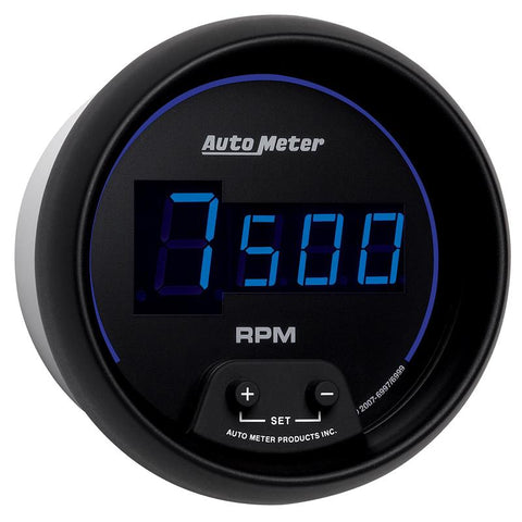 Autometer Cobalt Digital 85.7mm Black In-Dash Tachometer - 6997