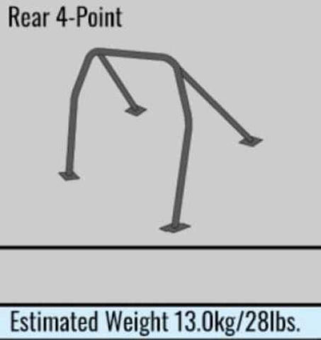 Cusco Safety 21 4-Passenger 4-Point Steel Black Roll Cage Honda Civic EK9/EK4/Sunroof EX - 311 270 C20