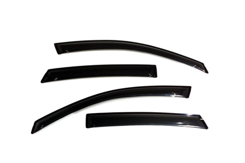 AVS 08-11 Ford Focus Ventvisor Outside Mount Window Deflectors 4pc - Smoke - 94968
