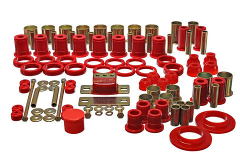 Energy Suspension 78-87 Oldsmobile Cutlass/442/F-85/Europa Red Hyper-flex Master Bushing Set - 3.18110R