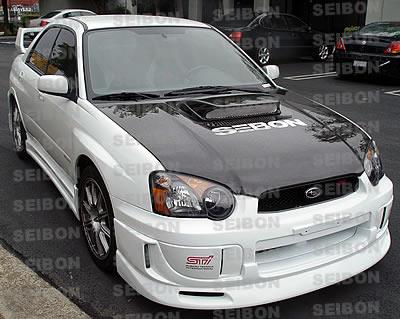Seibon 04-05 Subaru WRX/STi OEM Carbon Fiber Hood - HD0405SBIMP-OE