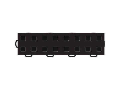 WeatherTech TechFloor - 2in X 12in Border(w/ Tabs) - Black **Order in Qtys of 10 - 51B212T BK