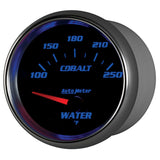 Autometer Cobalt 66mm 100-250 Degree F Electric Water Temperature Gauge - 7937