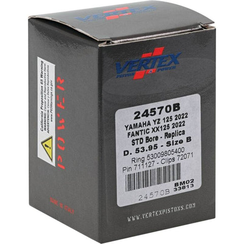Vertex Piston 2023 Fantic Motor XE 125 125cc Cast Replica Piston Kit - 24570B