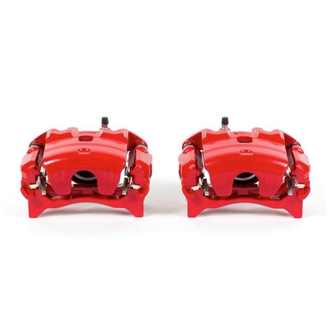 Power Stop 13-17 Nissan Altima Front Red Calipers w/Brackets - Pair - S7102