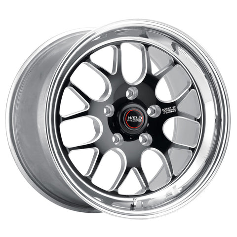 Weld S77 18x10.5 / 5x4.75 BP / 8.2in. BS Black Wheel (Medium Pad) - Non-Beadlock - 77MB8105B82A
