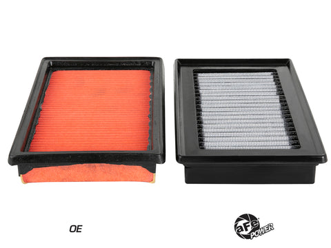 aFe Magnum FLOW Pro DRY S OE Replacement Filter (Pair) 14-19 Infiniti Q50 V6 3.5L/3.7L - 31-10273-MA