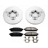 Power Stop 96-98 Nissan Pathfinder Front Z17 Evolution Geomet Coated Brake Kit - CRK1175