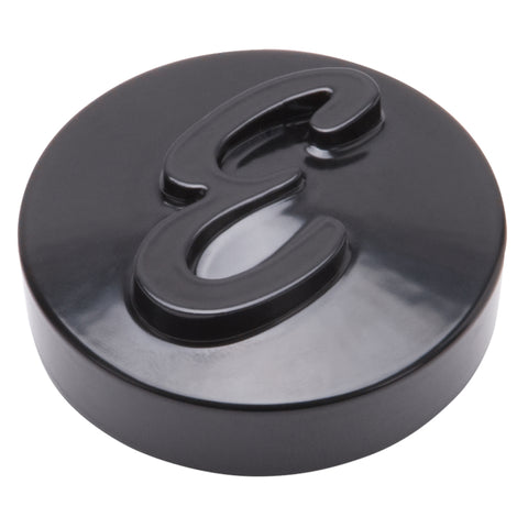 Edelbrock E Logo Black Anodized Nut for Pro-Flo Universal 14in Round Air Cleaners - 4270