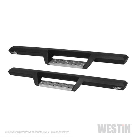 Westin 07-18 Jeep Wrangler JK 2dr. HDX Stainless Drop Nerf Step Bars - Tex. Blk - 56-133152