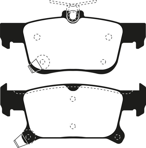 EBC 2016+ Buick Envision 2.0L Turbo Redstuff Rear Brake Pads - DP33069C