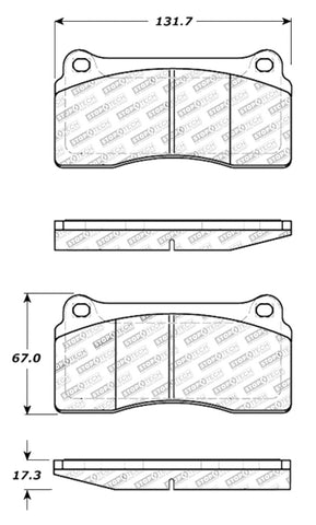 StopTech Street Touring 88-92 Ferrari F40 / 94-97 F50 Front & Rear Brake Pads - 308.08100